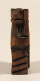 Vintage Nordic Folk Art Rook Hand Carved Wood Chess Piece