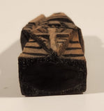Vintage Nordic Folk Art Rook Hand Carved Wood Chess Piece