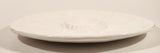 Vintage Calif USA 6/6 Flower Pattern White 10" Ceramic Oyster Serving Platter Plate Dish