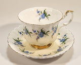 Vintage Royal Albert Blue Flowers Tea Cup & Saucer Set