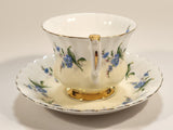Vintage Royal Albert Blue Flowers Tea Cup & Saucer Set