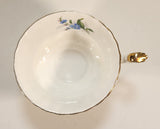 Vintage Royal Albert Blue Flowers Tea Cup & Saucer Set