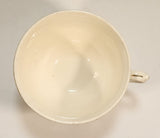 Vintage Sovereign Potteries & Earthenware Made in Canada Pink Flowers Gold Trim Tea Cup & Saucer Set