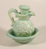 Vintage Avon Jadeite Lidded Pitcher and Bowl