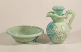 Vintage Avon Jadeite Lidded Pitcher and Bowl