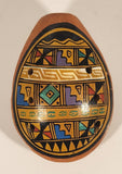 Peruvian Ocarina Flute Hand Painted Clay Pottery Musical Wind Instrument