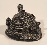 Vintage Vanstone Eskimo Family and Igloo 3” Soapstone Hand Carved Sculpture