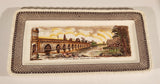 Vintage Myott Son & Co. Hanley Shakespeare Land Clopton Bridge Stratford Upon Avon 6 1/8 x 11 3/4" Ceramic Serving Platter Dish