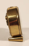 Vintage Circle 8 Days Small 1 3/4" Brass Desk Alarm Clock Made in Switzerland