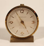 Vintage Westclox Seven Jewels 2 3/4" Brass Desk Alarm Clock Made in Germany
