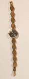 Vintage Gruen Mother of Pearl Abalone Gold Tone Women's Wristwatch