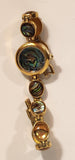 Vintage Gruen Mother of Pearl Abalone Gold Tone Women's Wristwatch