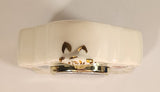 2002 Avon Romantic Flowers Design 7 1/2" Porcelain Ceramic Desk Clock