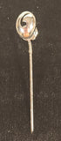 Swirl Style Silver Tone Stick Pin