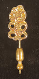 Vintage New Zealand Maori Sheraton Rotorua Gold Tone Stick Pin