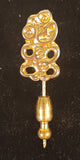 Vintage New Zealand Maori Sheraton Rotorua Gold Tone Stick Pin