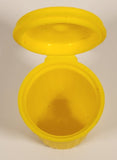 Topps Chewing Gum Yellow Trash Garbage Can 2" Yellow Plastic Toy