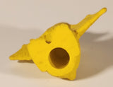 Vintage Pteranodon Dinosaur Yellow 1 1/2" Rubber Pencil Topper
