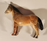 Vintage Creative Playthings Brown Horse 9" Rubber Toy Figure