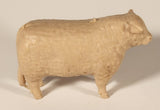 Vintage 1950s Marx Prize Livestock Light Brown Hereford Bull Cow 2 3/4" Plastic Toy Figure