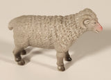 Grey Ram Sheep 1 3/4" Plastic Toy Figure