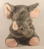 Fuzzy Stuff Elephant Mother and Baby 10" Toy Stuffed Plush