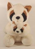 Fuzzy Stuff Raccoon with Baby 11" Toy Stuffed Plush