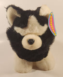Fuzzy Stuff Black and White Husky Dog 10" Toy Stuffed Plush New with Tags