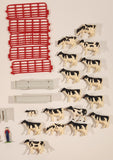 ERTL Farm Yard Play Set Mixed Lot of Fencing Horses Cows Chickens Farmer Troughs Toy Figures and Accessories