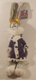 1997 Play By Play Ace Novelties Warner Bros. Looney Tunes Bugs Bunny King 18" Tall Toy Stuffed Plush New with Tags