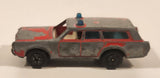 Vintage PlayArt Mercury Station Wagon Fire Chief Red Die Cast Toy Car Vehicle Made in Hong Kong