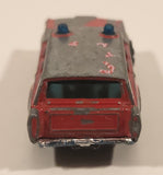 Vintage PlayArt Mercury Station Wagon Fire Chief Red Die Cast Toy Car Vehicle Made in Hong Kong