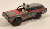 Vintage PlayArt Mercury Station Wagon Fire Chief Red Die Cast Toy Car Vehicle Made in Hong Kong