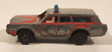 Vintage PlayArt Mercury Station Wagon Fire Chief Red Die Cast Toy Car Vehicle Made in Hong Kong
