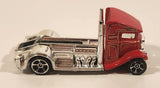 2014 Hot Wheels HW Off-Road: Stunt Circuit Fast-Bed Hauler Semi Truck Red Die Cast Toy Car Vehicle