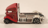 2014 Hot Wheels HW Off-Road: Stunt Circuit Fast-Bed Hauler Semi Truck Red Die Cast Toy Car Vehicle