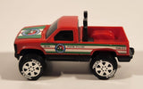 1988 Tonka Georgia Farms Pickup Truck Red Plastic Die Cast Toy Car Vehicle
