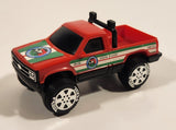 1988 Tonka Georgia Farms Pickup Truck Red Plastic Die Cast Toy Car Vehicle