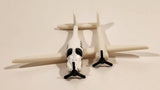 2019 Matchbox Skybusters Rutan Boomerang White Toy Airplane