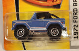 2007 Matchbox MBX Metal 1972 Ford Bronco 4x4 Powder Blue Die Cast Toy Car Vehicle New in Package