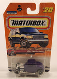 2000 Matchbox Great Drivers 1933 Ford Coupe Purple Die Cast Toy Car Vehicle New in Package