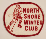 Vintage North Shore Winter Club Ice Hockey Embroidered Fabric Patch