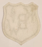 KBW White and Green Crest Felt Fabric Patch