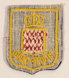 Monte Carlo Monaco Coat of Arms Crest Blue Embroidered Fabric Patch