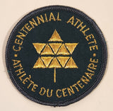 Vintage 1967 Canada Centennial Athlete Embroidered Fabric Patch