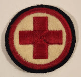 Rare Vintage Scouts Canada Boy Scouts First Aid Ambulanceman Red Cross 2 1/8" Embroidered Fabric Patch