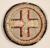 Rare Vintage Scouts Canada Boy Scouts First Aid Ambulanceman Red Cross 2 1/8" Embroidered Fabric Patch
