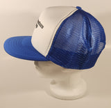 Vintage Investors Group Blue and White Snapback Mesh Trucker Cap Hat