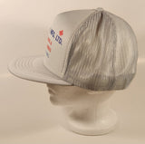 Vintage Berdick Mfg. Ltd. P.V.C. Windows & Steel Ent. Doors Penticton, B.C. Grey Snapback Mesh Trucker Cap Hat