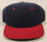 A.J.M. International Blank Black and Red Snapback Trucker Cap Hat
